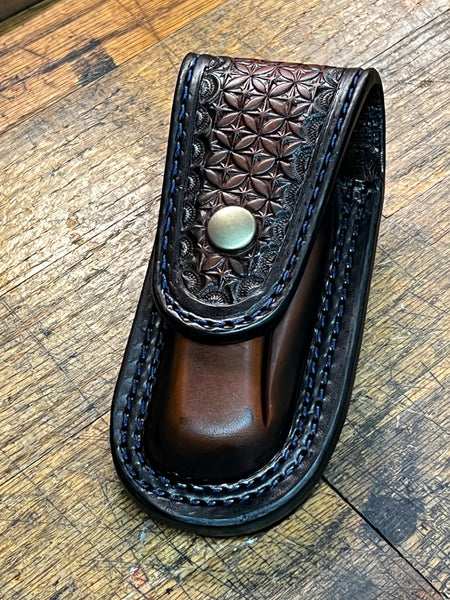 Buck Folding Hunter Custom Leather Sheath / Lined