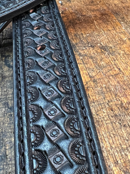 "The Fireman" Custom Tooled & Stamped Belt