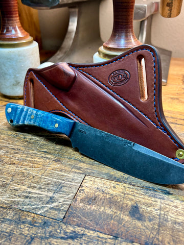 Custom Forged Medium Hunter / Blue Curly Maple