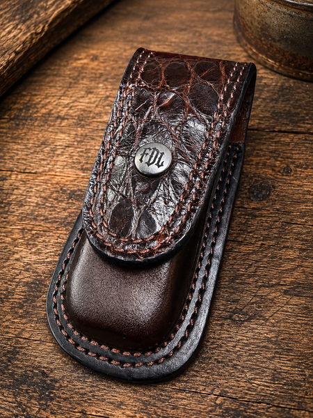 American Alligator Multi Tool Custom Leather Case / Lined