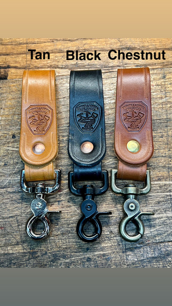 ORLANDO FIRE Leather Scissor Snap Key Lanyards