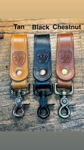 ORLANDO FIRE Leather Scissor Snap Key Lanyards