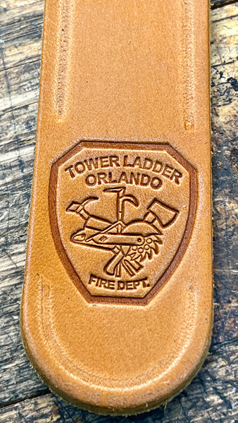 ORLANDO FIRE Leather Split Ring Key Lanyards
