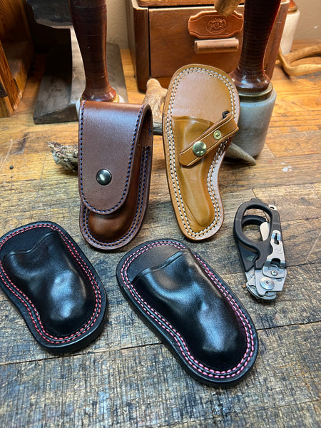 Leather Folding Knife / Multitool Sheath Design and Construction