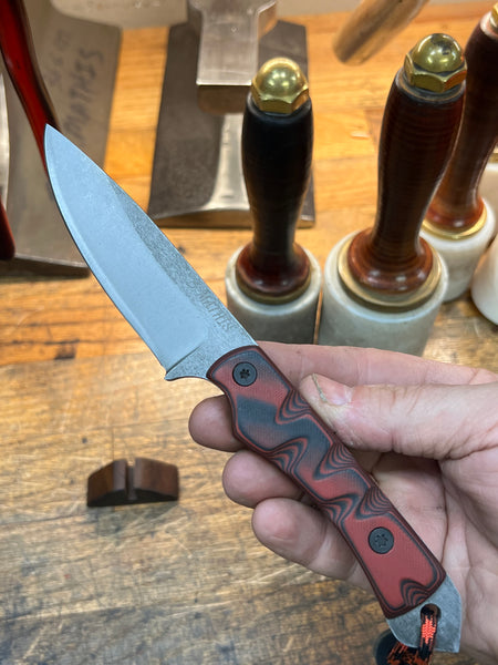 Camp /EDC Fixed Blade Knife 'Red&Black' Nitro V