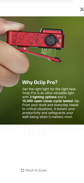 Olight Oclip Pro Multifunctional EDC Clip Flashlight