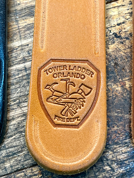 ORLANDO FIRE Leather Scissor Snap Key Lanyards