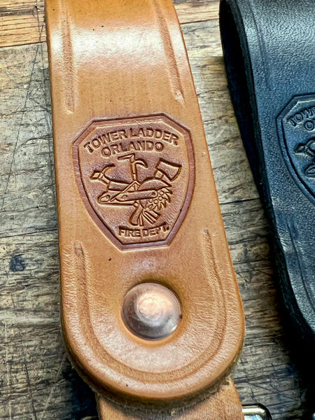 ORLANDO FIRE Leather Split Ring Key Lanyards