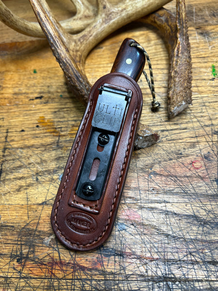 Forged Damascus EDC Style Knife / Desert Ironwood