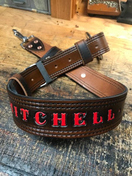Premium Heavy Duty Leather Truck Belt /Axe Belt with Leather Lining