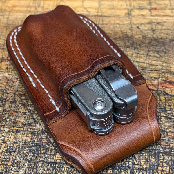 Multi Tool Custom Leather Case / Open Top Retention