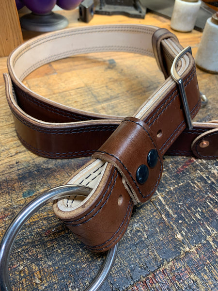 Premium Heavy Duty Leather Truck Belt /Axe Belt with Leather Lining