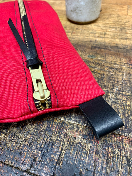 Leather Pull Tab on one side