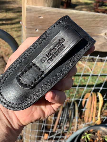 Buck Folding Hunter Custom Leather Sheath / Lined
