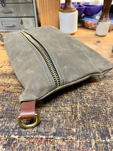 Brown Leather with Brass D-Ring