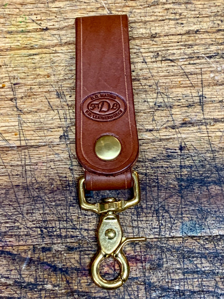 Chestnut with Brass Scissor Snap