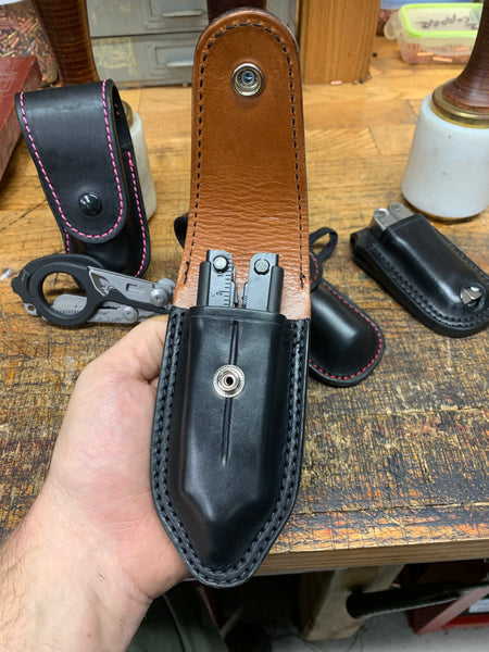 Multi Tool Custom Leather Case / Lined