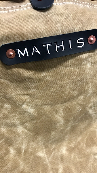 SCBA Mask / Utility Bag..Waxed Canvas and Leather