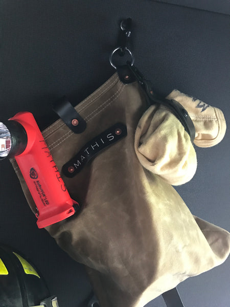 SCBA Mask / Utility Bag..Waxed Canvas and Leather