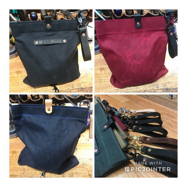 SCBA Mask / Utility Bag..Waxed Canvas and Leather