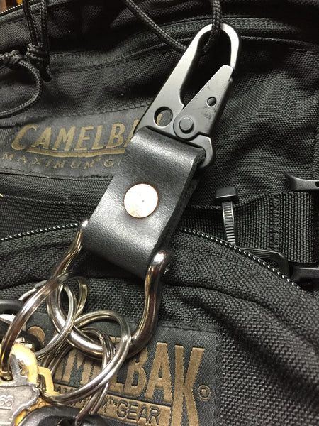 Blacked Out Utility Clip Lanyard / 1 Snap or Copper Rivet