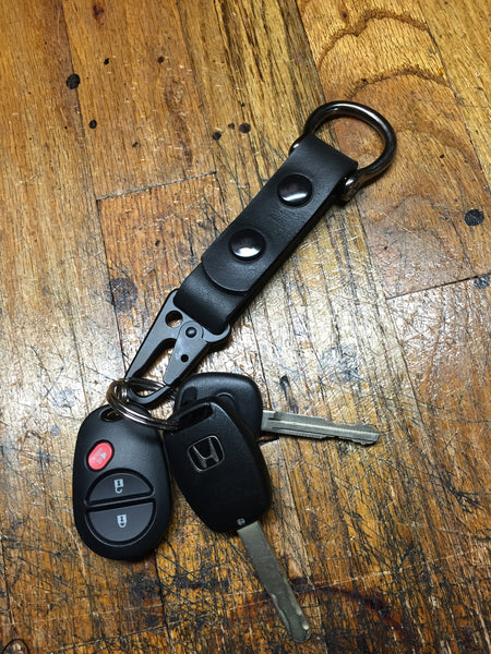 Blacked Out Utility Clip Lanyard / 2 Snap