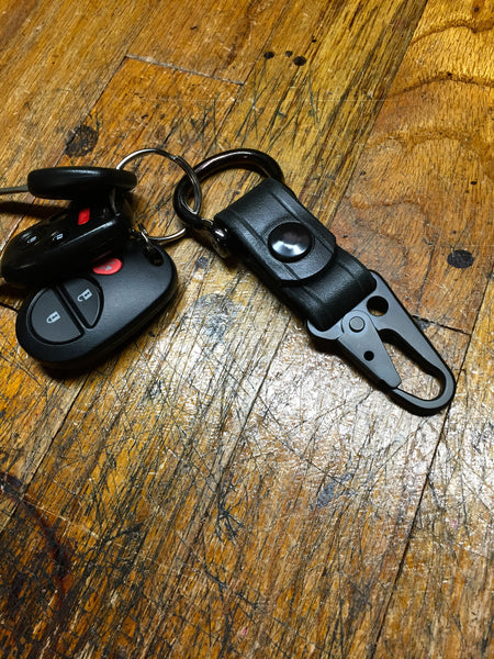 Blacked Out Utility Clip Lanyard / 1 Snap or Copper Rivet
