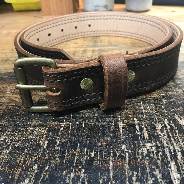Buffalo Brown Veg-Tanned Lined Everyday Belt