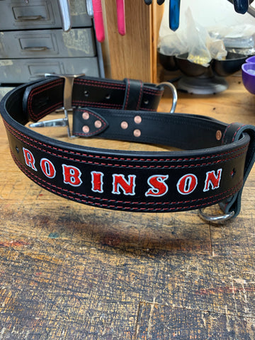 Premium Heavy Duty Leather Truck Belt /Axe Belt with Leather Lining