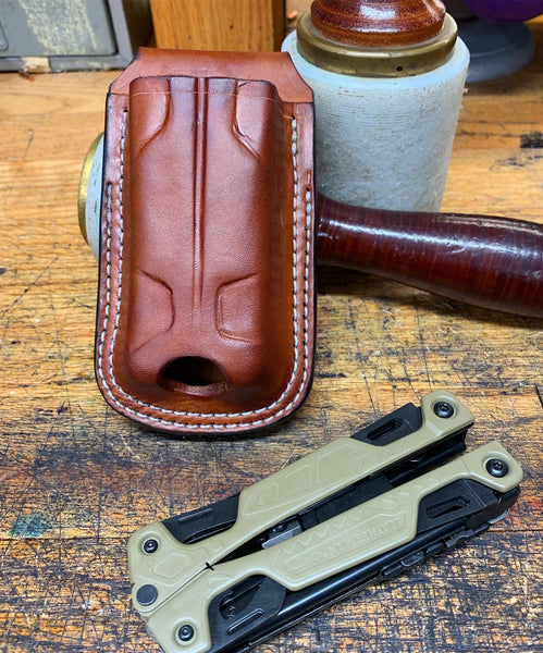 Multi Tool Custom Leather Case / Open Top Retention