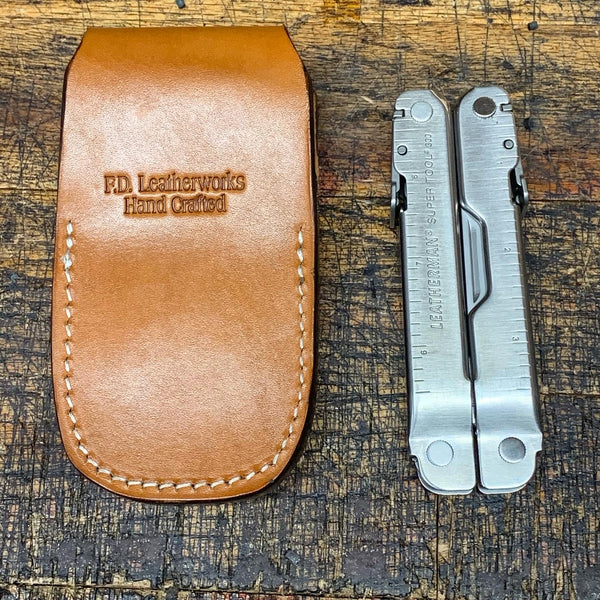 Multi Tool Custom Leather Case / Open Top Retention