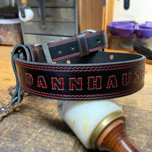 Heavy Duty Leather Truck Belt /Axe Belt with Stitching