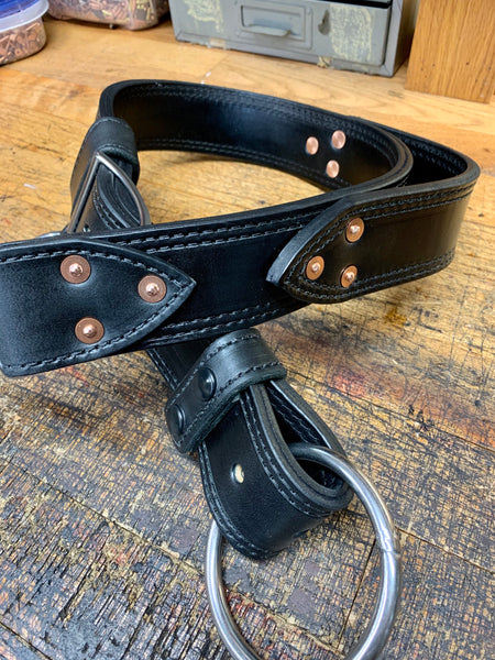 Premium Heavy Duty Leather Truck Belt /Axe Belt with Leather Lining