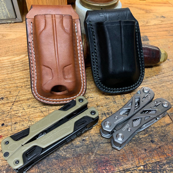 Multi Tool Custom Leather Case / Open Top Retention