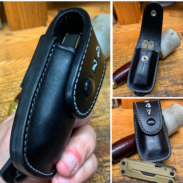 Multi Tool Custom Leather Case / Lined