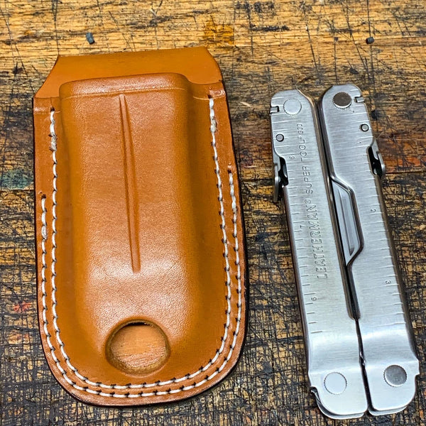 Multi Tool Custom Leather Case / Open Top Retention