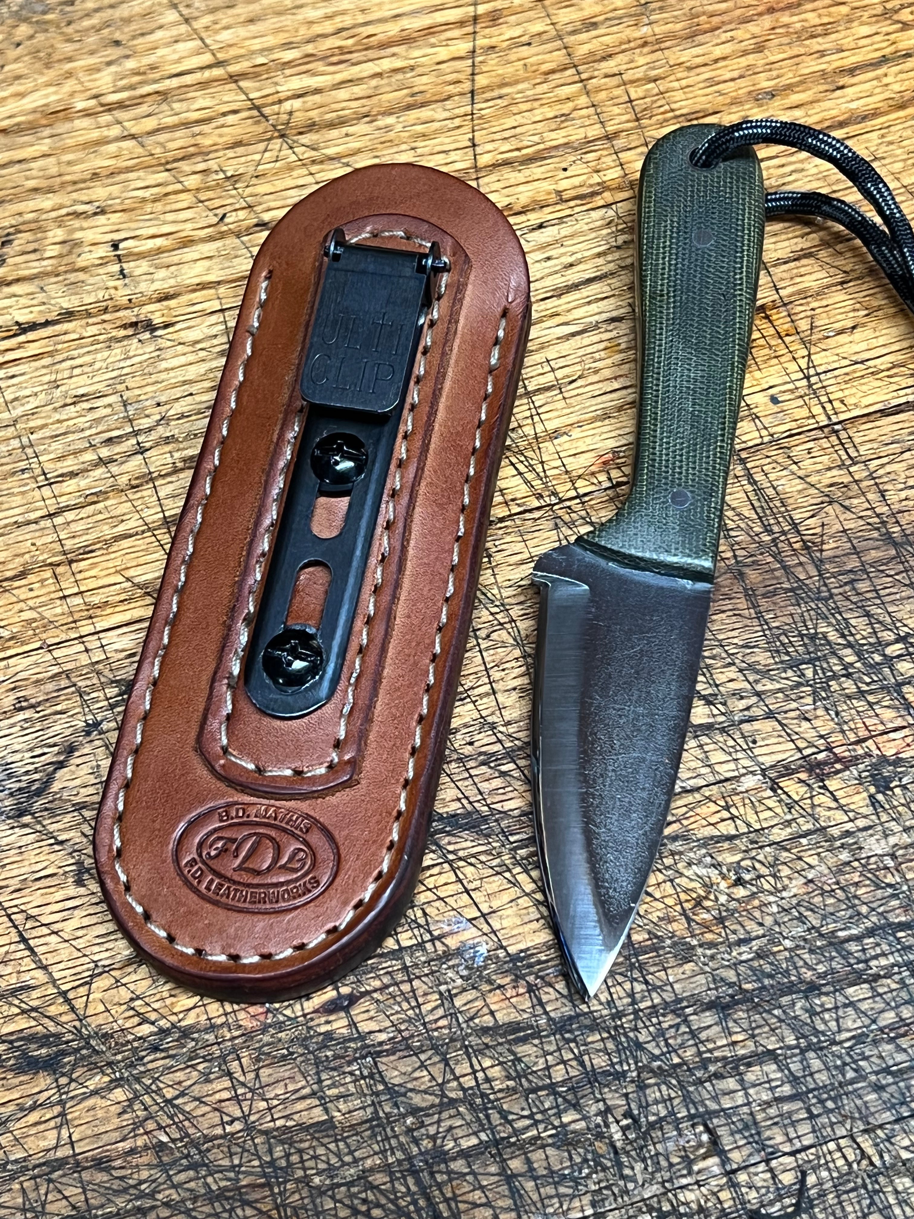Fixed Blade Knife Sleeve (Small) - F.D. Leatherworks