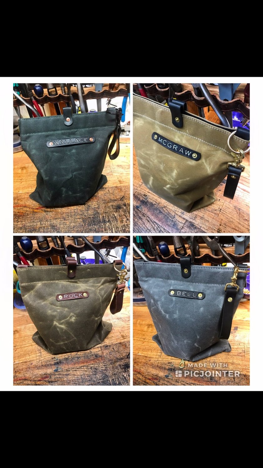Waxed Canvas Mask Bags